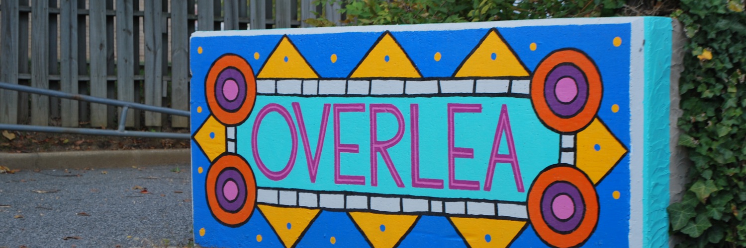 overlea neighborhood art sign