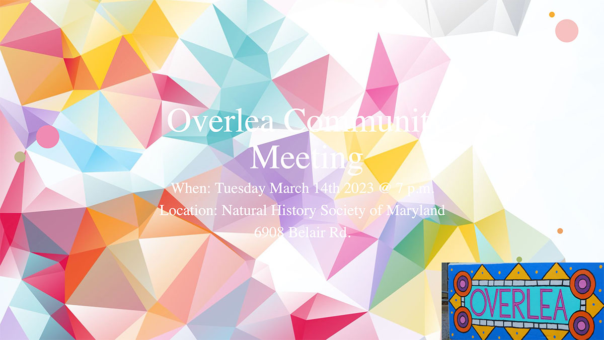 Overlea community meeting